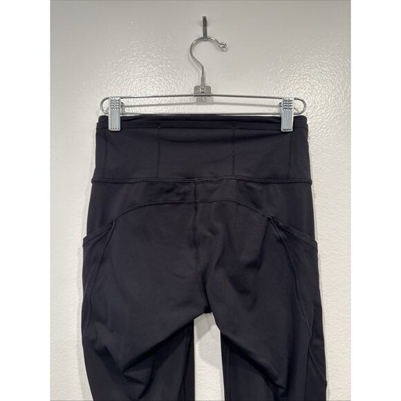 Lululemon Fast Free 7/8 Tight II Nulux 25" Leggings Black W5ATIS Women's Size 4 - Picture 6 of 8